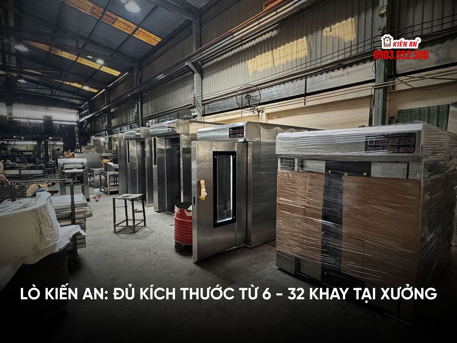 Kiến An - chuyên cung cấp lò xoay từ 6 - 32 khay